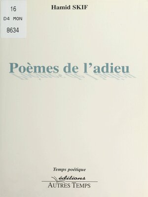 cover image of Poèmes de l'adieu